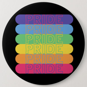 Stolz in Regenbogenfarben Button