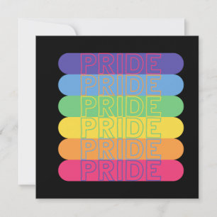 Stolz in Regenbogenfarben Karte
