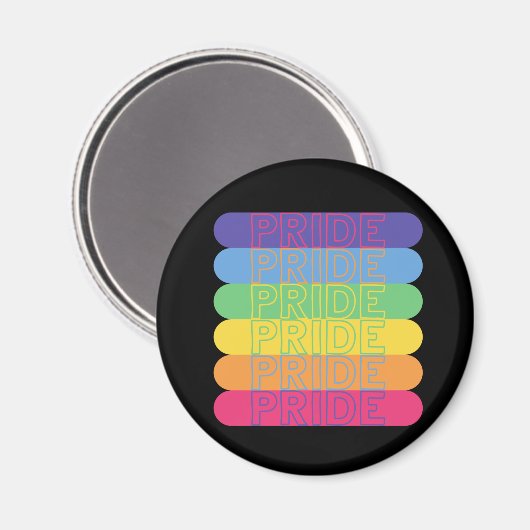 Stolz in Regenbogenfarben Magnet (Vorderseite/Rückseite)