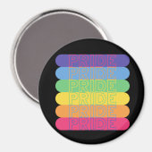 Stolz in Regenbogenfarben Magnet (Vorderseite/Rückseite)
