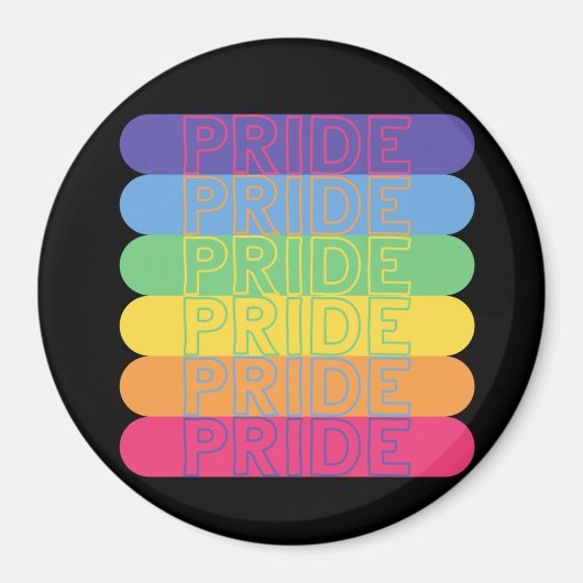 Stolz in Regenbogenfarben Magnet (Vorne)
