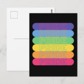 Stolz in Regenbogenfarben Postkarte (Vorne/Hinten)
