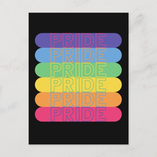Stolz in Regenbogenfarben Postkarte (Vorderseite)
