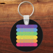 Stolz in Regenbogenfarben Schlüsselanhänger (Vorderseite)