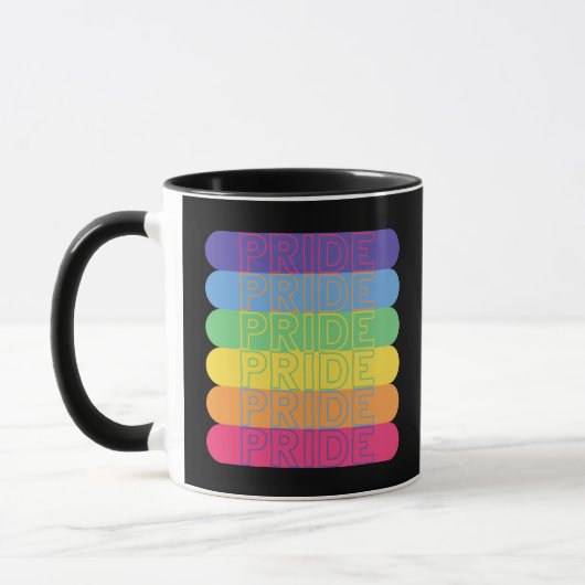 Stolz in Regenbogenfarben Tasse (Links)