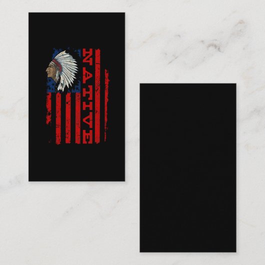 Stolz-Indianer Tag Vintag USA-Flagge (Vorne/Hinten)