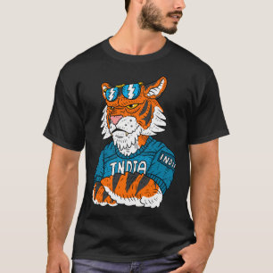 Stolz Indien Cricket Team. Bengalischer Tiger. T-Shirt
