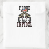 Stolz Infidel! Quadratischer Aufkleber (Tasche)