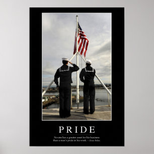 Stolz: Inspirierend Zitat 1 Poster