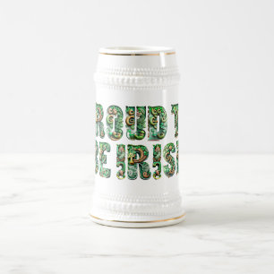 Stolz, Ire zu sein Bierglas