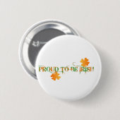 Stolz, irisch zu sein button (Vorne & Hinten)