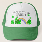 Stolz, irisch zu sein, St Patrick's Day Truckerkappe (Vorderseite)
