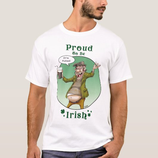 Stolz, irisch zu sein T-Shirt (Vorderseite)