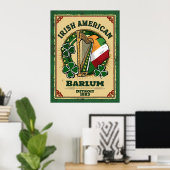 Stolz Irish American St. Patrick's Day Poster (Heimbüro)
