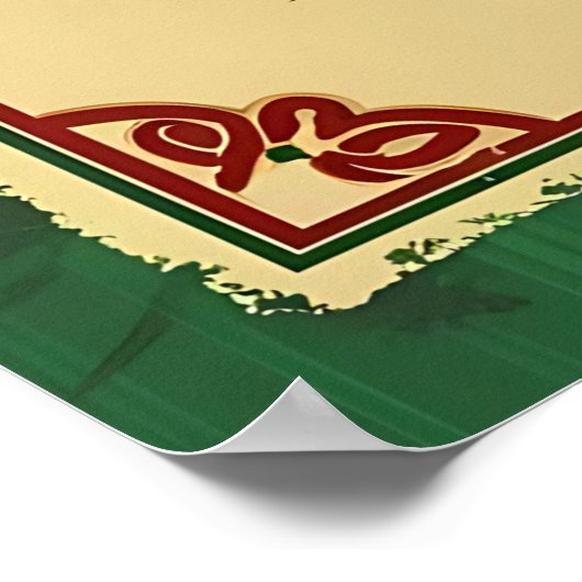 Stolz Irish American St. Patrick's Day Poster (Ecke)