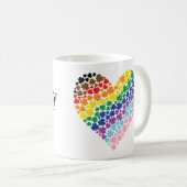 Stolz Irish Rainbow Kleeblatt Herz Kaffeetasse (VorderseiteRechts)