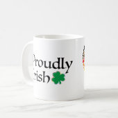 Stolz Irish Rainbow Kleeblatt Herz Kaffeetasse (Vorderseite Links)