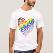 Stolz Irish Rainbow Kleeblatt Herz T-Shirt (Vorderseite)