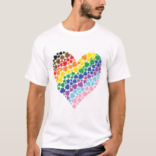 Stolz Irish Rainbow Kleeblatt Herz T-Shirt
