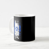 Stolz israelische Flagge Patriotischer Stolz Ameri Kaffeetasse (Vorderseite Links)