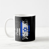 Stolz israelische Flagge Patriotischer Stolz Ameri Kaffeetasse (Links)