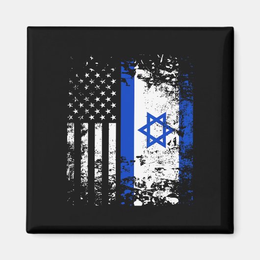 Stolz israelische Flagge Patriotischer Stolz Ameri Magnet (Vorne)