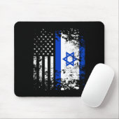 Stolz israelische Flagge Patriotischer Stolz Ameri Mousepad (Mit Mouse)