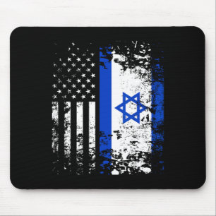 Stolz israelische Flagge Patriotischer Stolz Ameri Mousepad