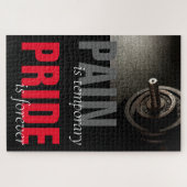 Stolz ist Bodybuilding für immer Motivierend Puzzle (Horizontal)