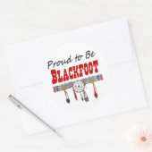 Stolz ist, dass es sich um Blackfoot Decals oder A Runder Aufkleber (Umschlag)