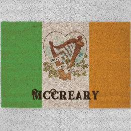 Stolz ist irisches Vintages Harf und Kleeblatt kun