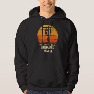 Stolz ist Lineman Fiancée Electric Cable Electri Hoodie
