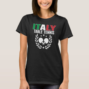 Stolz Italien Tischtennis Italienische Pingpong-Un T-Shirt