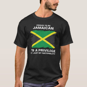 Stolz, Jamaikaner zu sein, es ist ein Privileg T-Shirt