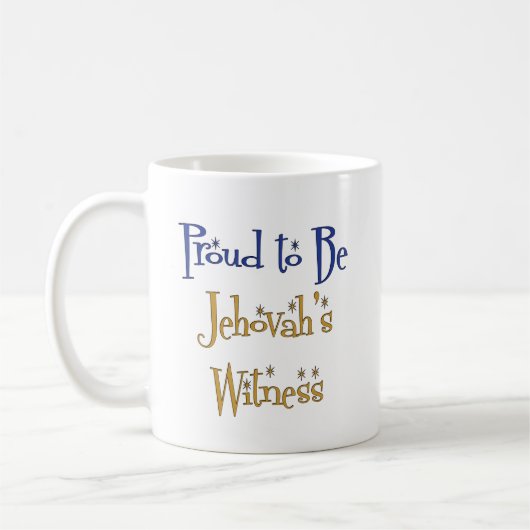 Stolz, Jehovas Zeuge zu sein Kaffeetasse (Links)