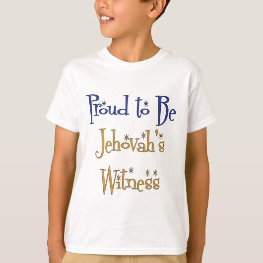 Stolz, Jehovas Zeuge zu sein T-Shirt (Vorderseite)