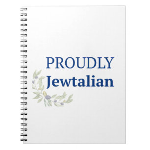 Stolz Jewtalian Journal Jüdisches italienisches Notizblock