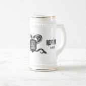 Stolz, kalte Blooded Stein/Tasse zu sein Bierglas (VorderseiteRechts)