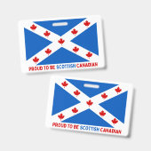 STOLZ, KANADIAN SCOTTISH ZU SEIN! AUSWEIS (Front & Back)