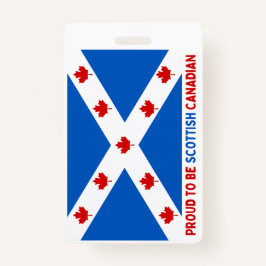 STOLZ, KANADIAN SCOTTISH ZU SEIN! AUSWEIS