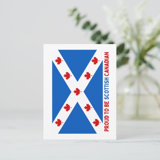 STOLZ, KANADIAN SCOTTISH ZU SEIN! POSTKARTE (Stehend Vorderseite)