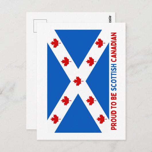 STOLZ, KANADIAN SCOTTISH ZU SEIN! POSTKARTE (Vorne/Hinten)