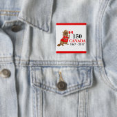 Stolz kanadischer Biber 150 Jahrestag Button (Beispiel)