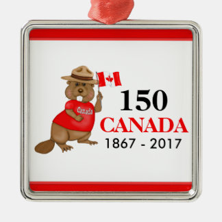 Stolz kanadischer Biber 150 Jahrestag Ornament Aus Metall