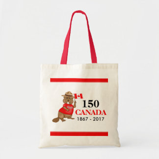 Stolz kanadischer Biber 150 Jahrestag Tragetasche