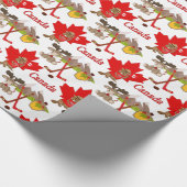 Stolz kanadischer Biber Geschenkpapier (Ecke)
