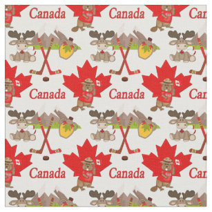 Stolz kanadischer Biber Moose Fabric Stoff