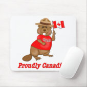 Stolz kanadischer Biber Mousepad (Mit Mouse)