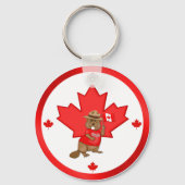 Stolz kanadischer Biber Schlüsselanhänger (Vorderseite)