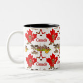 Stolz kanadischer Biber Zweifarbige Tasse (Links)